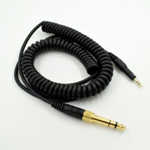 Cable de audio en espiral de 3,5 mm a 6,35 mm